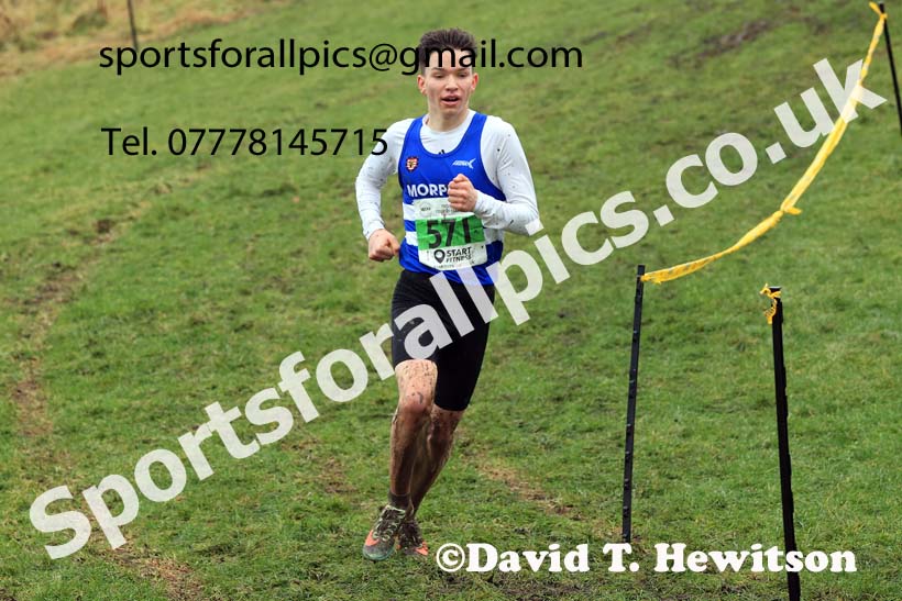 Mens under-20s 2023 North Eastern Cross Country Champs., Temple Park, South Shields. Photo: David T. Hewitson/Sports for All Pics